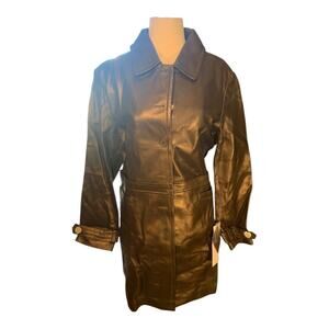 Excelled Collection Women’s Bronze Leather Jacket M